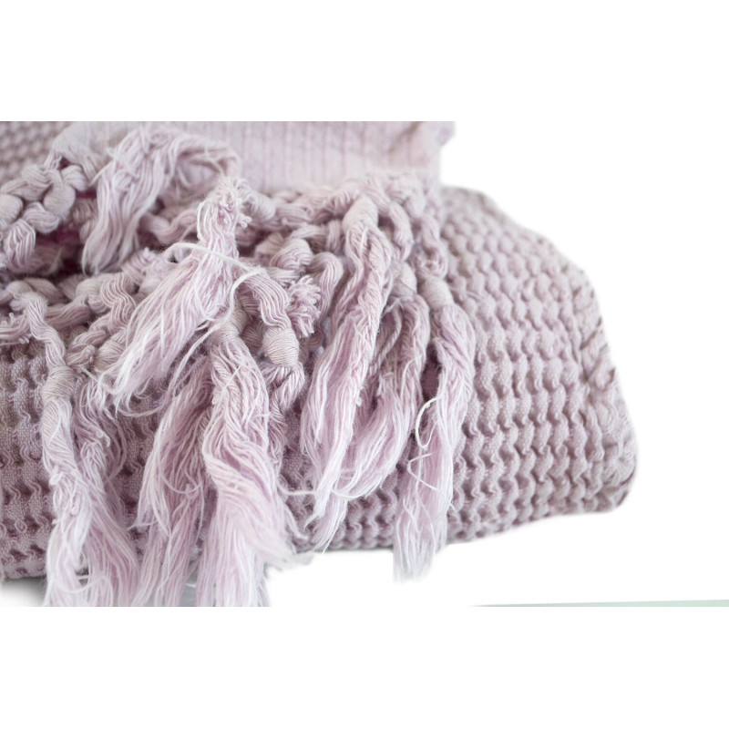 Плед Lotus Home - Rius lila бузковий 130*170