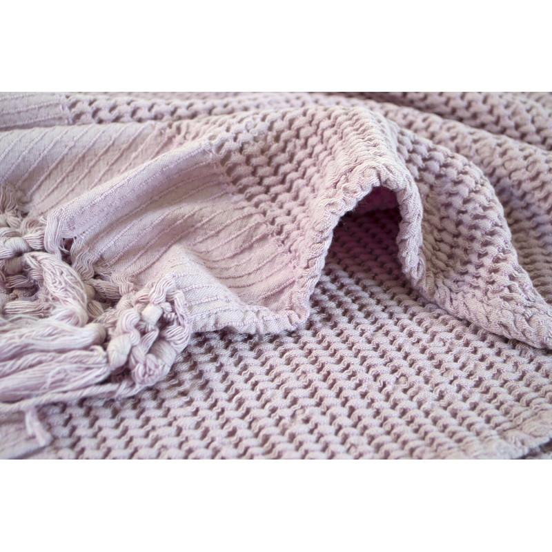 Плед Lotus Home - Rius lila бузковий 130*170