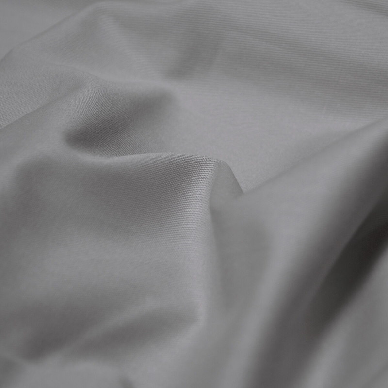 Простирадло на резинці з наволочками сатин premium Lotus Home - Leona сірий 180*200+50*70 (2)