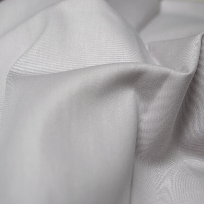 Простирадло на резинці з наволочками сатин premium Lotus Home - Leona світло-сірий 180*200+50*70 (2)