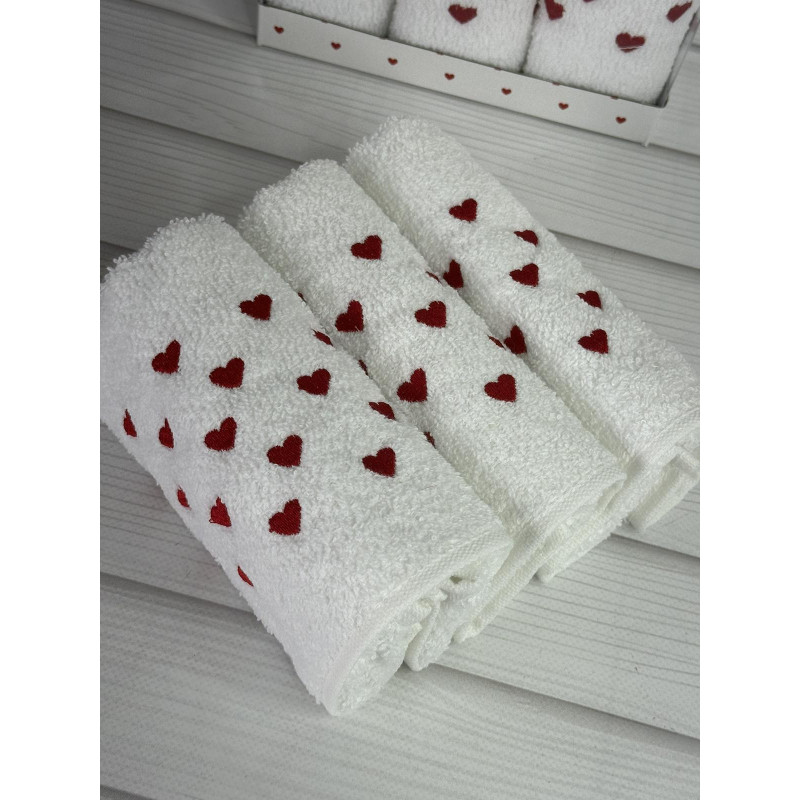 Mame Heart 3в1 кухонні рушники 30х50см. (24547)