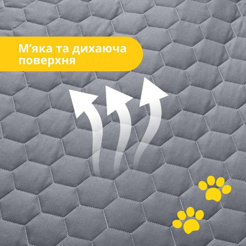 Лежанка матрац 60х80х10 см лежак для хатніх тварин розмір M з чохлом на блискавці та подушкою для собак