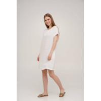 Сукня SoundSleep Linen лляна коротка L біла (653590753377)