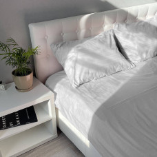 Комплект постільної білизни Emily Fiber White Stripe мікрофібра полуторний 160х215 см білий (94348361)