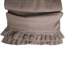 Ранер SoundSleep Muslin Coffee 40х180 см з рюшами (94331820)