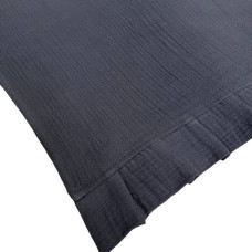 Ранер SoundSleep Muslin Graphite 40х180 см з рюшами (94331974)