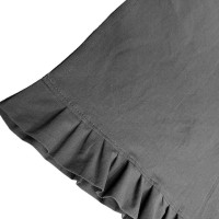 SoundSleep Stonewash Dark Gray Table Runner 40х180 cm with Ruffles (94331844)