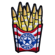 Шеврон нашивка Freedom Fries Patch 5×8 см вишитий патч на липучці