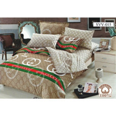 Постільний комплект Gucci (Гуччі) коричневий