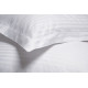 Постільна білизна сатин Lotus Home - White Collection Stripe білий євро