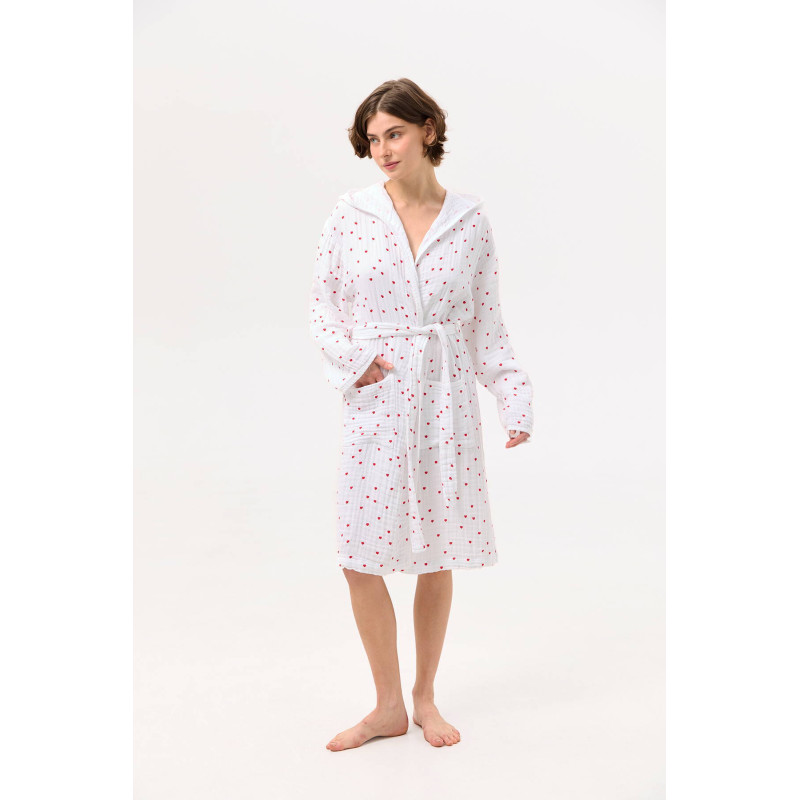 Халат Lotus Home - Molly Heart muslin S/M