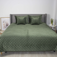 Покривало ТЕП "VELOUR" Chive/Ромб круглий, 220x240