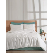 Poplin Flora kahve постіль з поплин. Євро розмір. Romeo home Туреччина. (60936)