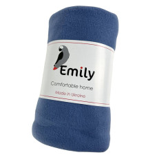 Плед Emily Levity флісовий 125х150 см синьо-сірий (94190861)