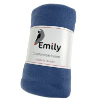 Плед Emily Levity флісовий 150х200 см синьо-сірий (94190335)