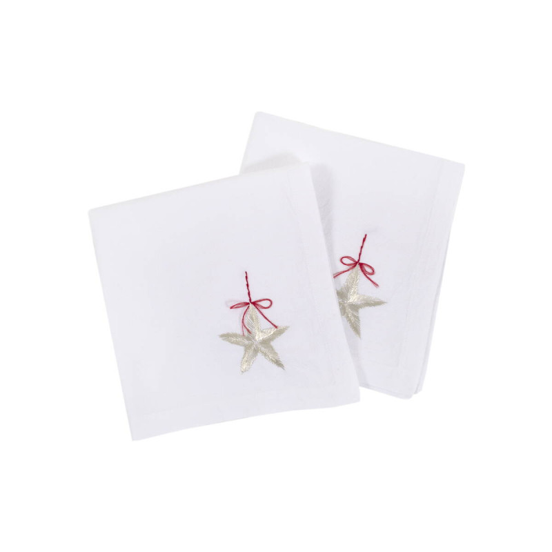 Набір столових серветок Lotus Home - Christmas Star 48*48 (2 од)