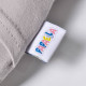 Наволочка на подушку ортопедичну дитячу BabyComfort PAPAELLA 23х27 см трикотаж з вишивкою сирій беж