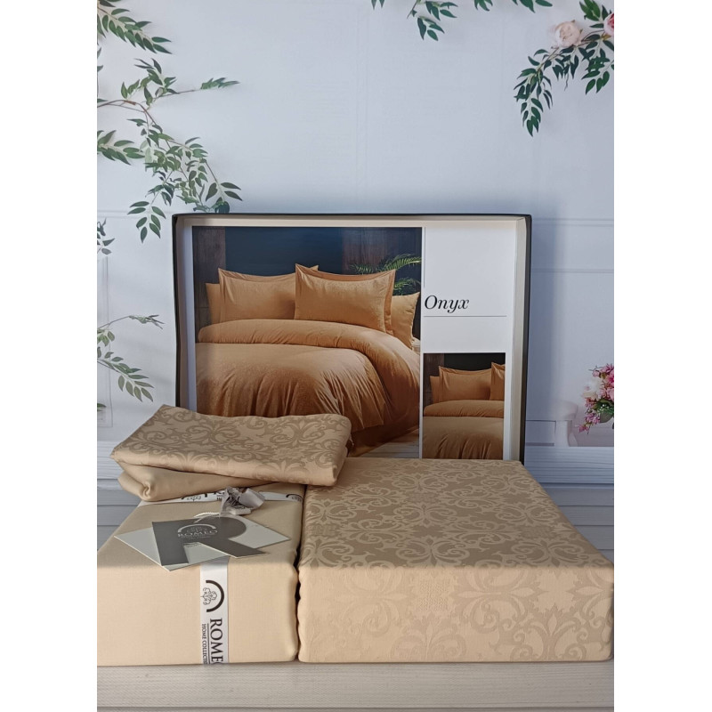Onyx  жаккардова постіль, євро розмір. Romeo home Туреччина. (50505)