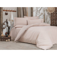 Постільна білизна LIGHT PEACH Elite Сатин страйп MERISET - Двоспальний (550393)