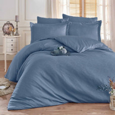 Постільна білизна INDIGO DAMASK Жакард MERISET - Сімейний на резинці (560050)