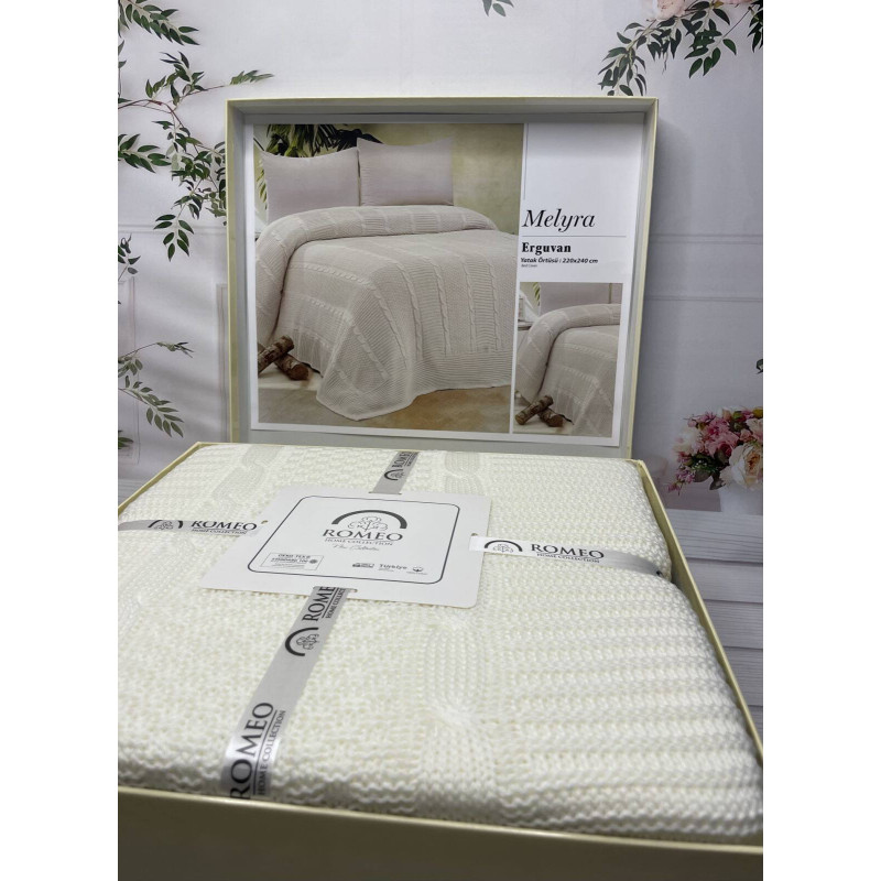 Melyra в'язаний акріловий плед. Romeo Home Туреччина. (56405)