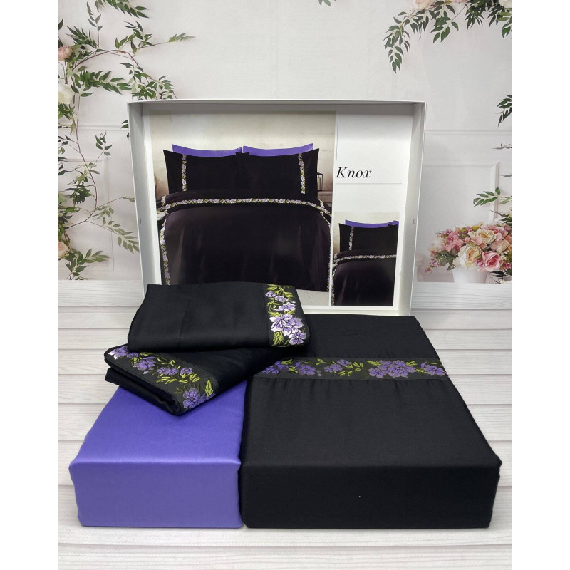 Knax сатинова постільна білизна. Євро розмір. Romeo home Туреччина. (58627)