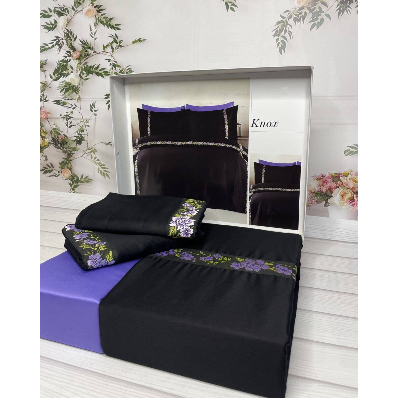 Knax сатинова постільна білизна. Євро розмір. Romeo home Туреччина. (58627)