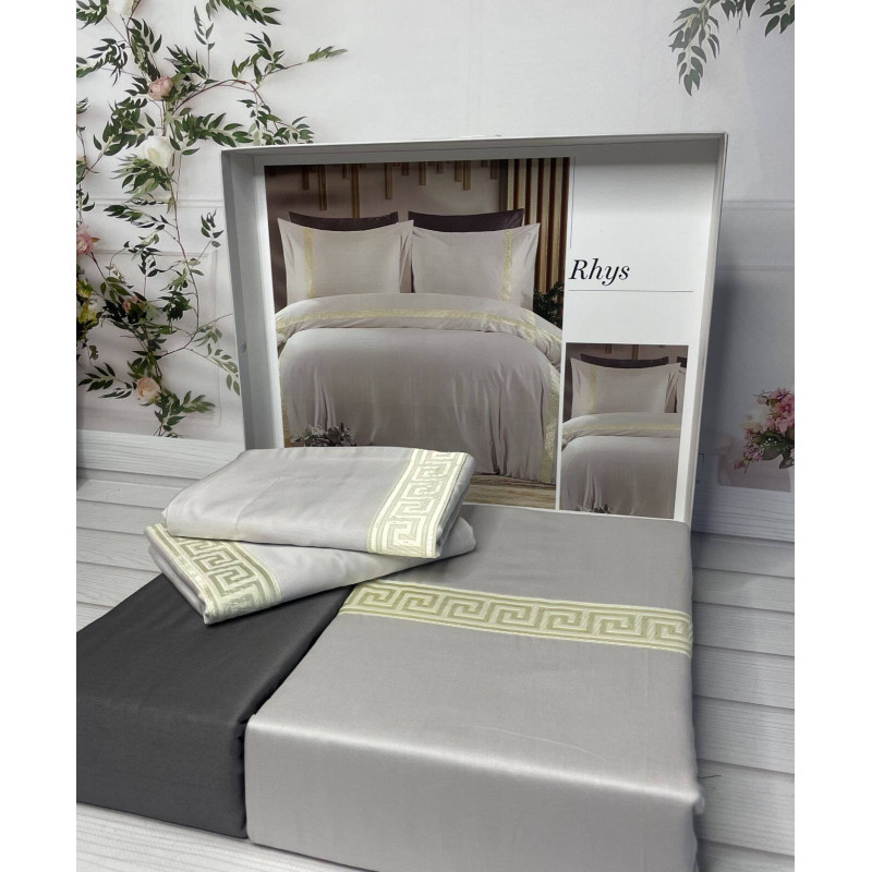 Rhys сатинова постільна білизна. Євро розмір. Romeo home Туреччина. (13480)