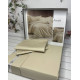 Tensel Percale bej сатинова постільна білизна. Євро розмір. Romeo home Туреччина. (70080)