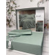 Tensel Percale yesil сатинова постільна білизна. Євро розмір. Romeo home Туреччина. (69993)