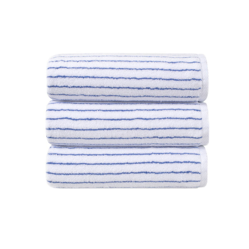 Рушник Lotus Home Готель Premium - Microcotton Stripe White-Blue 50*90 550 г/м²