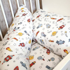 Комплект постільної білизни зимовий у ліжечко SoundSleep Space дитячий фланель 112х147 см (2800004977692)