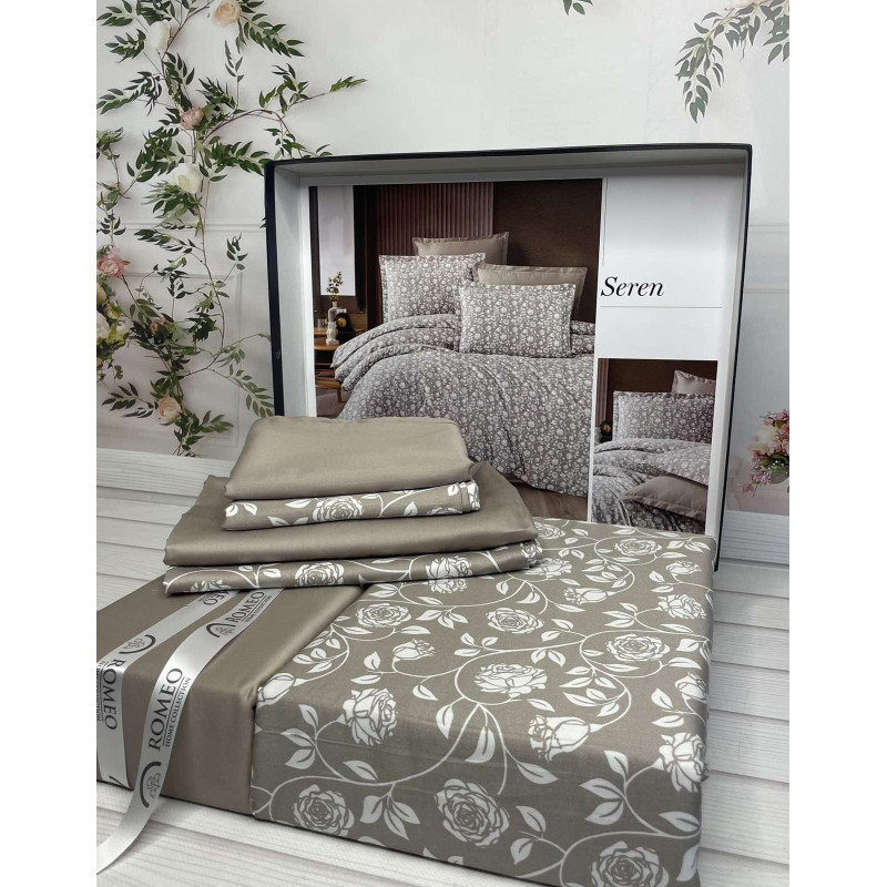 Seren сатинова постільна білизна. Євро розмір. Romeo home Туреччина. (49690)