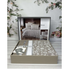 Seren сатинова постільна білизна. Євро розмір. Romeo home Туреччина. (49690)
