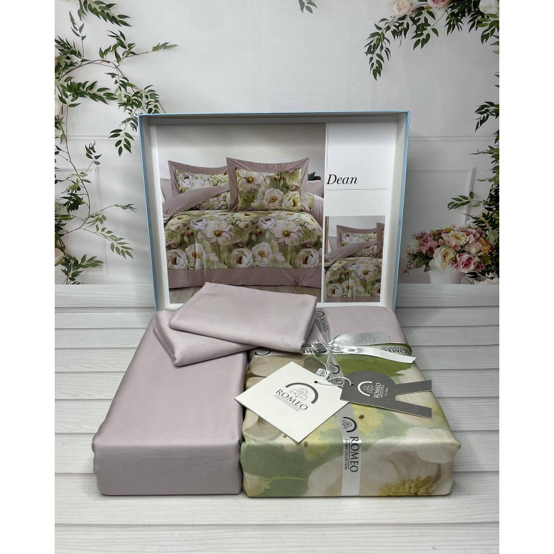 Dean Digital сатинова постільна білизна. Євро розмір. Romeo home Туреччина. (70378)