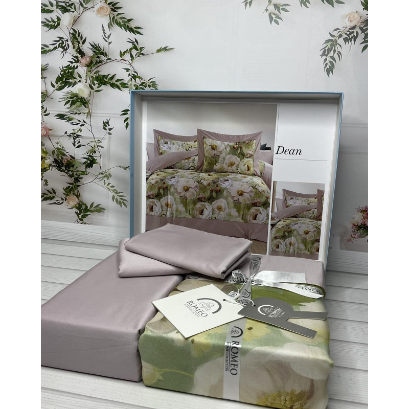 Dean Digital сатинова постільна білизна. Євро розмір. Romeo home Туреччина. (70378)