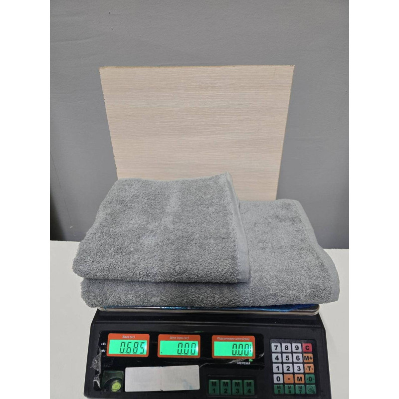 Рушники махрові бавовна 70х140 (1 шт.) 500 г/м2 (TM Zeron), Туреччина  СІРИЙ