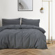 Постільна білизна Lotus Home Washed cotton - Kansas антрацит євро