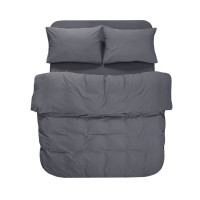 Постільна білизна Lotus Home Washed cotton - Kansas антрацит євро