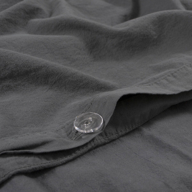 Постільна білизна Lotus Home Washed cotton - Kansas антрацит євро