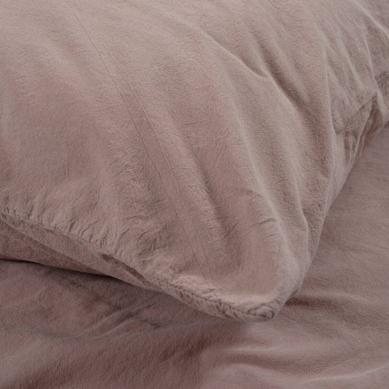 Постільна білизна Lotus Home Washed cotton - Kansas пудровий євро