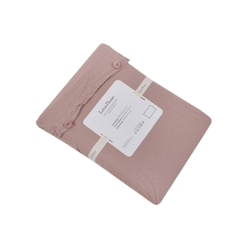 Постільна білизна Lotus Home Washed cotton - Kansas пудровий євро