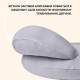 Подушка для годування диванчик 60х70х16 см бавовна антиалергенна, для зручності мами, з блискавкою сирій-беж