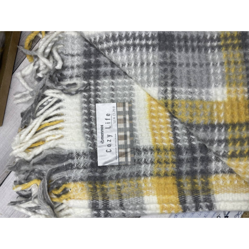 Yellow плед вафелька 130х170 см. Merinos Туреччина. (86222)