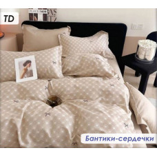 Постільний комплект Бантики серця