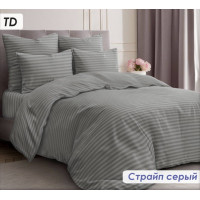 Постільний комплект Страйп сірий