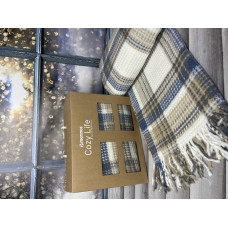Blue плед вафелька 130х170 см. Merinos Туреччина. (72590)