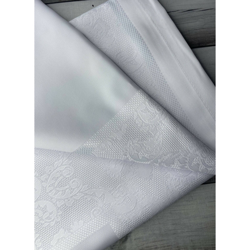 Jumbo White 160х220 см. Скатертина Туреччина. (22657)