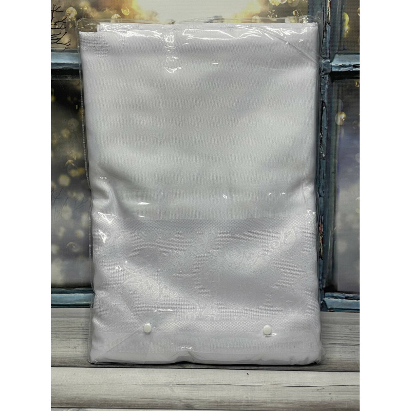 Jumbo White 160х220 см. Скатертина Туреччина. (22657)