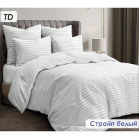 Постільний комплект Страйп білий